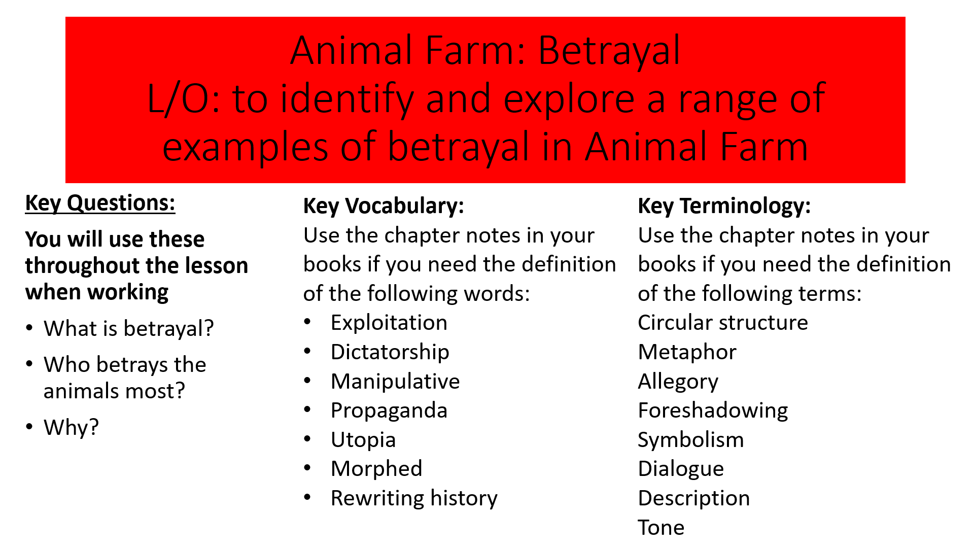 Why I love…Betrayal in Animal Farm – susansenglish